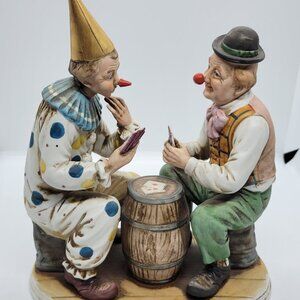 Napcoware 273 Clowns Poker Figurine Vintage